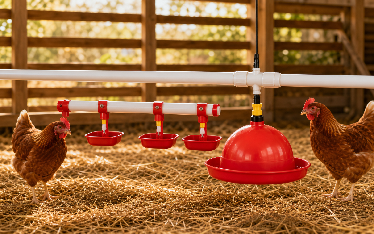 Bebederos automáticos para gallinas - Mundo Avicola