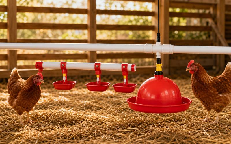 Bebederos automáticos para gallinas - Mundo Avicola