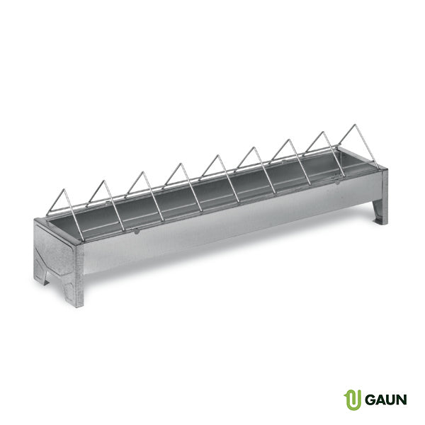Comedero Pollitos Galvanizado 50 Cm. Rejilla Ancha - imagen 1