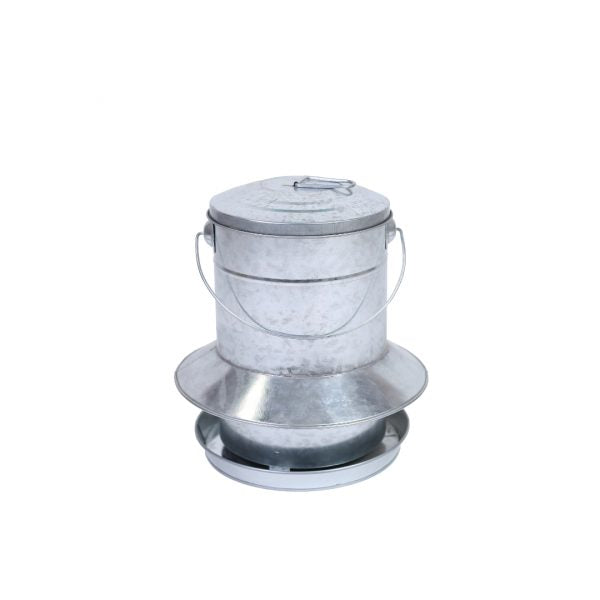 Tolva Chapa Aves 9 Kg. Con Protección Anti-lluvia - imagen 2