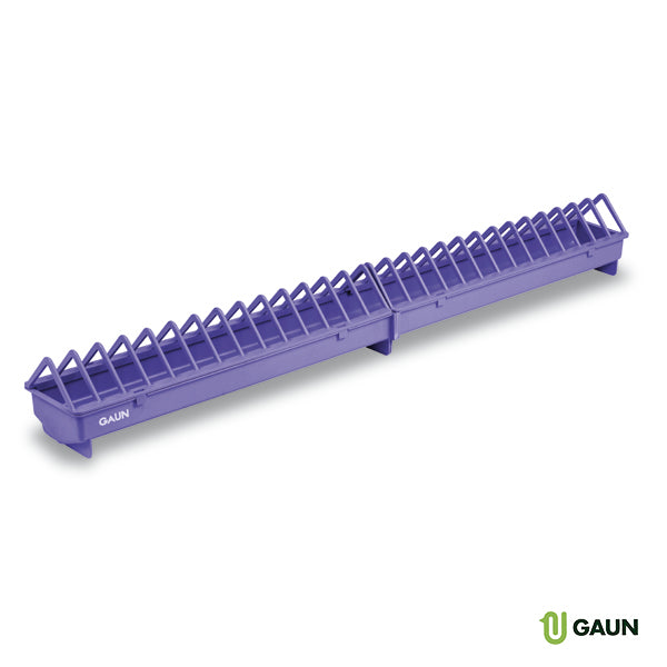 Comedero Plastico 1 M. Rejilla Estrecha (violeta) - imagen 1