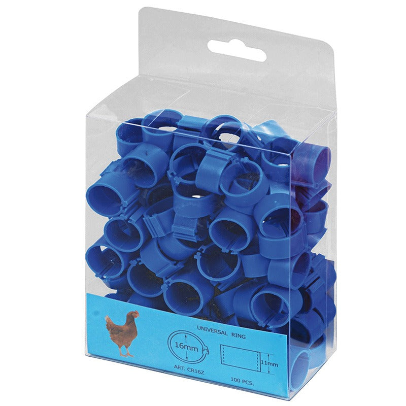 Anillas de plástico para gallinas - color Azul - referencia 30242 - Copele