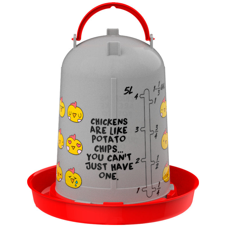 Bebederos Personalizables - Con etiqueta chips - color Rojo, capacidad 5 l, patas Sin patas, modelo Con etiqueta chips - referencia 30183 - Copele