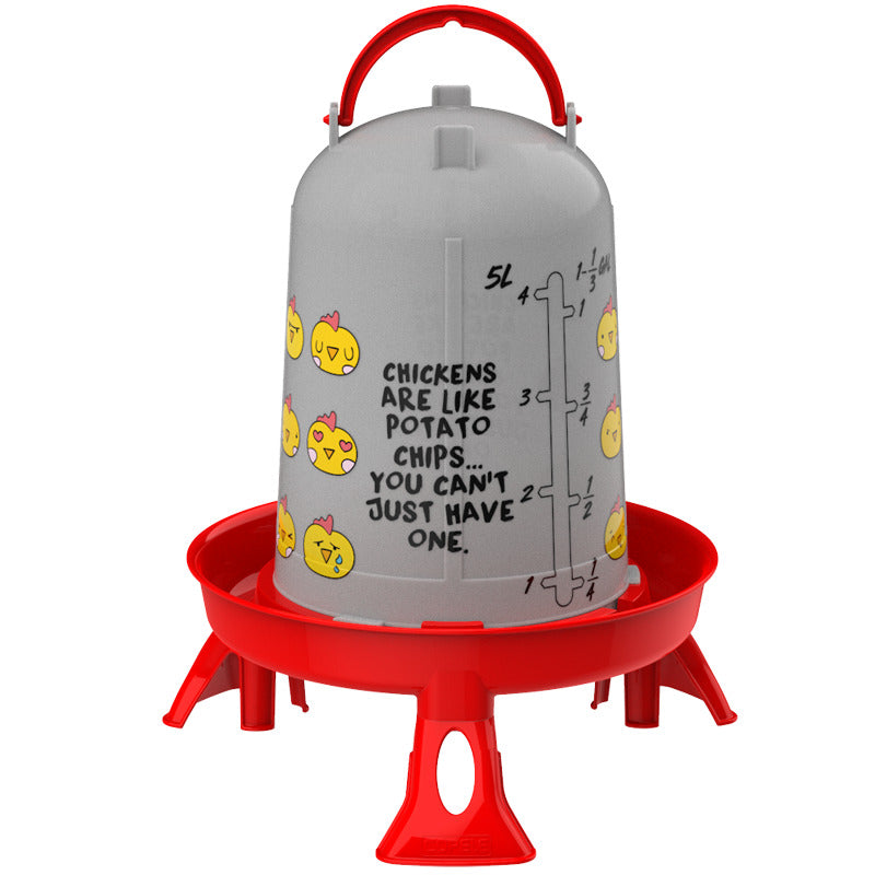 Bebederos Personalizables - Con etiqueta chips - color Rojo, capacidad 5 l, patas Con patas, modelo Con etiqueta chips - referencia 30186 - Copele