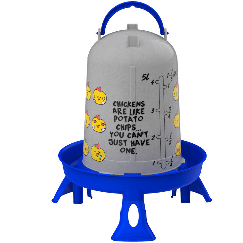 Bebederos Personalizables - Con etiqueta chips - color Azul, capacidad 5 l, patas Con patas, modelo Con etiqueta chips - referencia 30187 - Copele