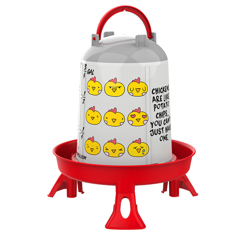 Bebederos Personalizables - Con etiqueta chips - color Rojo, capacidad 3 l, patas Con patas, modelo Con etiqueta chips - referencia 31201 - Copele