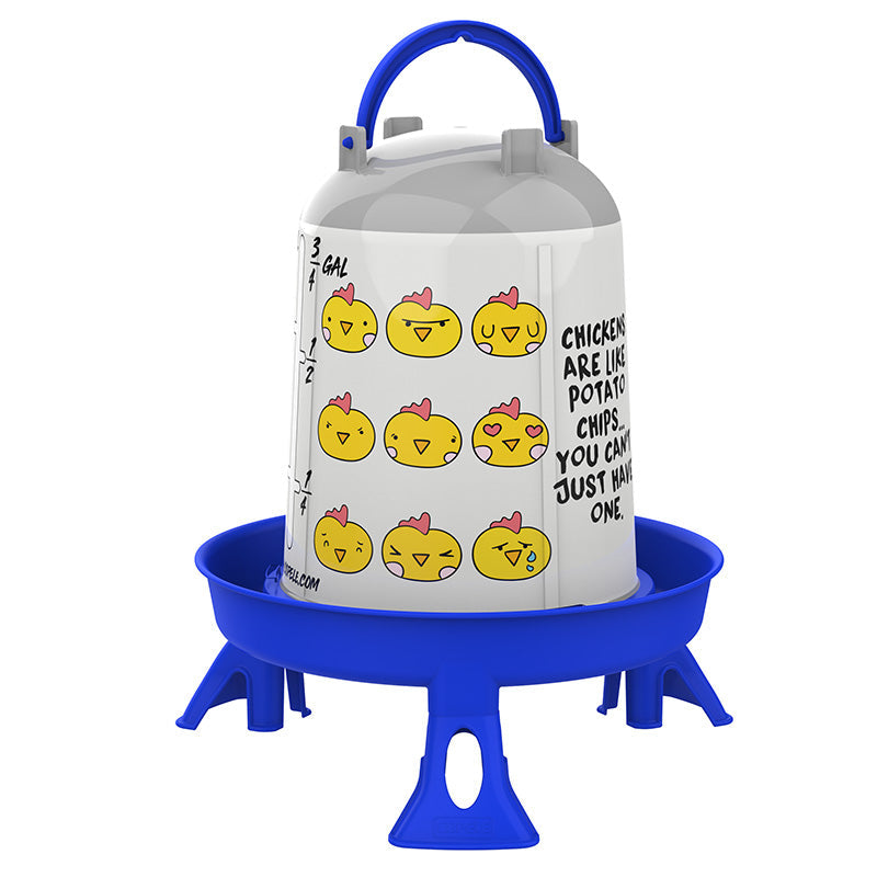 Bebederos Personalizables - Con etiqueta chips - color Azul, capacidad 3 l, patas Con patas, modelo Con etiqueta chips - referencia 31202 - Copele