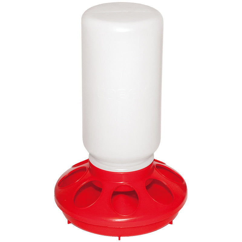 Comedero para pollitos - Con tolva - color Rojo, capacidad 0 6 1 kg l, patas Sin patas, tipo Con tolva - referencia 30232 - Copele