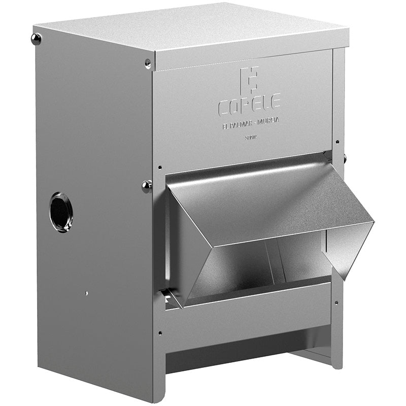 Comederos de exterior - capacidad 6 10 kg l, modelo Con visera, material Chapa galvanizada - referencia 30155 - Copele