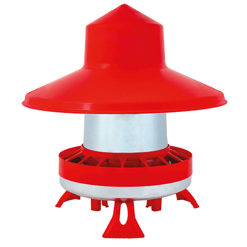Comederos de exterior - capacidad 10 14 kg l, modelo Con protector, material Chapa galvanizada - referencia 30266 - Copele