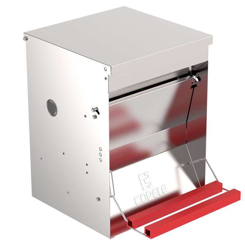 Comederos de exterior - capacidad 12 20 kg l, modelo Con pedal, material Chapa galvanizada - referencia 30761 - Copele