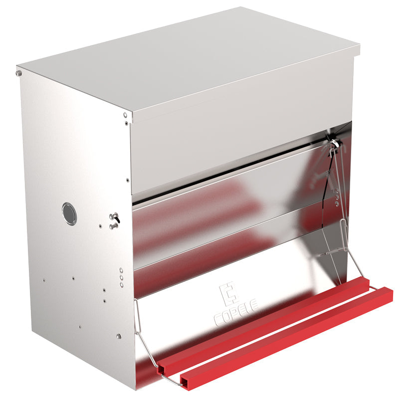 Comederos de exterior - capacidad 30 50 kg l, modelo Con pedal, material Chapa galvanizada - referencia 30762 - Copele