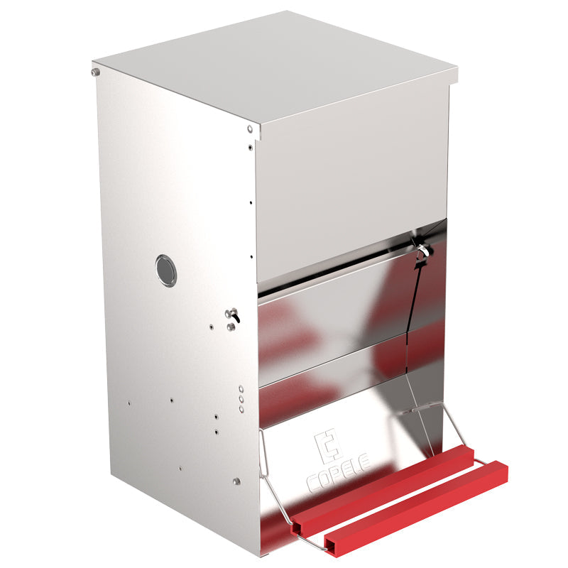Comederos de exterior - capacidad 20 33 5 kg l, modelo Con pedal, material Chapa galvanizada - referencia 30769 - Copele
