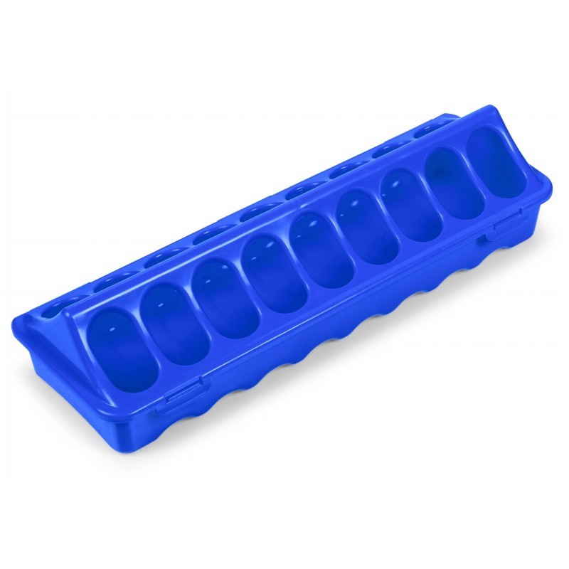 Comederos lineales de plástico - 1a edad - color Azul, capacidad 30 cm, modelo 1a edad, tipo Huecos - referencia 30280 - Copele