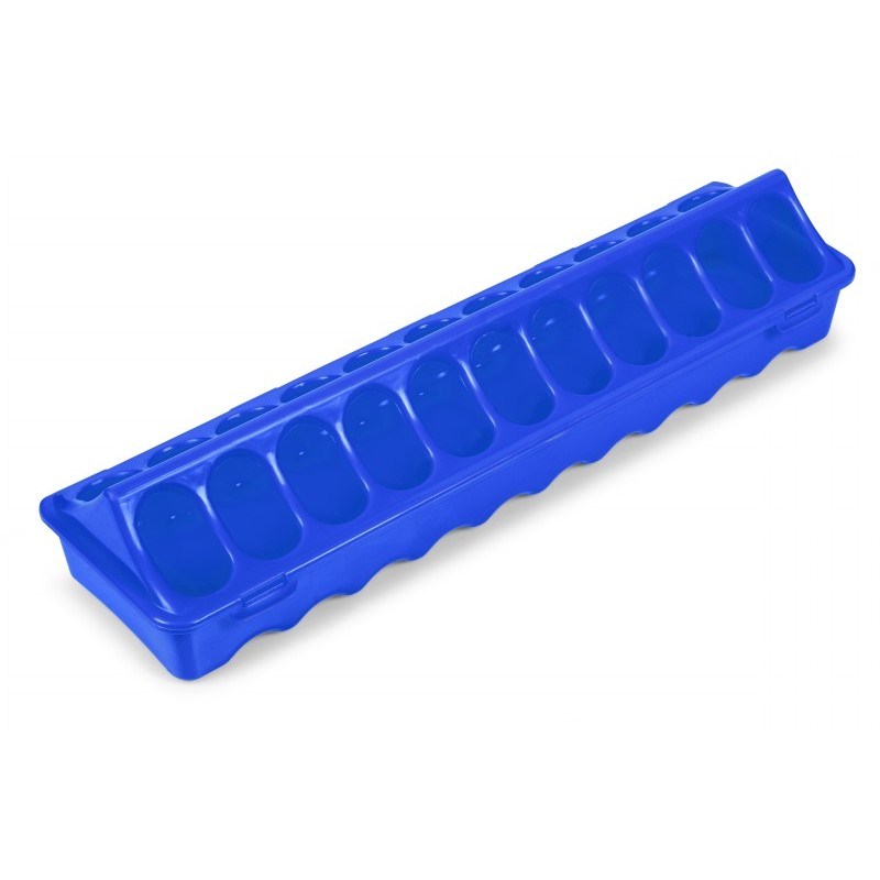 Comederos lineales de plástico - 1a edad - color Azul, capacidad 40 cm, modelo 1a edad, tipo Huecos - referencia 30282 - Copele