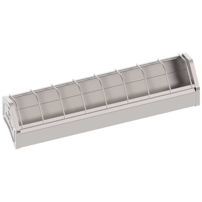 Comederos lineales metálicos - capacidad 30 cm, modelo 1a edad, tipo Mini - referencia 30255 - Copele