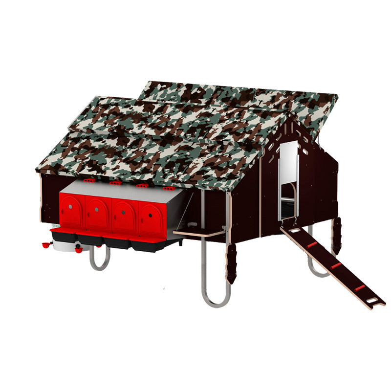 Gallineros móviles Free-Range - color Techo camuflaje, modelo 1 50 x 1 80 m, tipo Sin kit desplazamiento - referencia 30081 - Copele