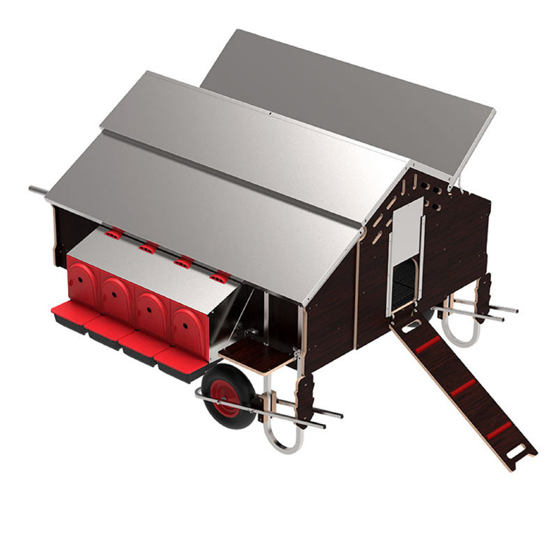 Gallineros móviles Free-Range - color Techo galvanizado, modelo 1 50 x 1 80 m, tipo Con kit desplazamiento - referencia 30970 - Copele