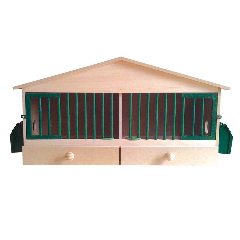 Jaula terrero para perdices - capacidad 2 dptos, tipo Sin ruedas, material Madera - referencia 70506 - Copele