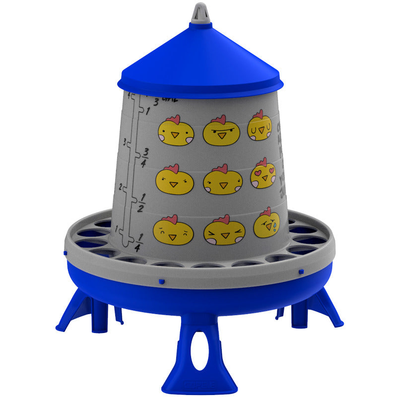 Tolvas Personalizables - Con etiqueta chips - color Azul, capacidad 4 7 kg l, patas Con patas, modelo Con etiqueta chips - referencia 30997 - Copele