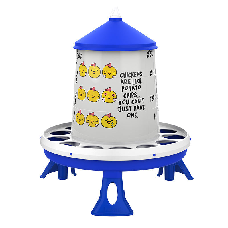 Tolvas Personalizables - Con etiqueta chips - color Azul, capacidad 2 3 5 kg l, patas Con patas, modelo Con etiqueta chips - referencia 31208 - Copele